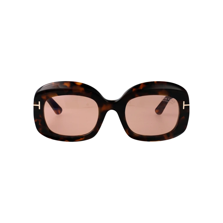 Tom Ford Ft1219 52y Avana Scura / Viola Acetate Sunglasses - Women