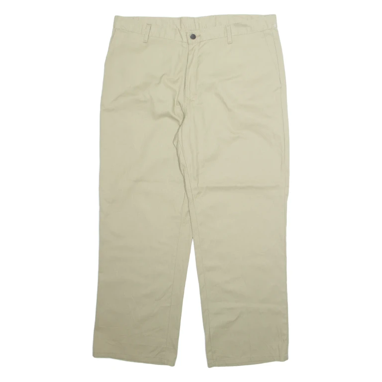 DICKIES Workwear Mens Trousers Beige Loose Straight W38 L30