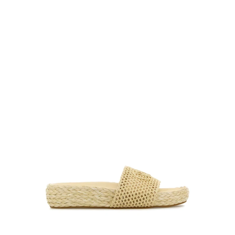 Chloé Cream Isla Slippers Naturalbrown - Women