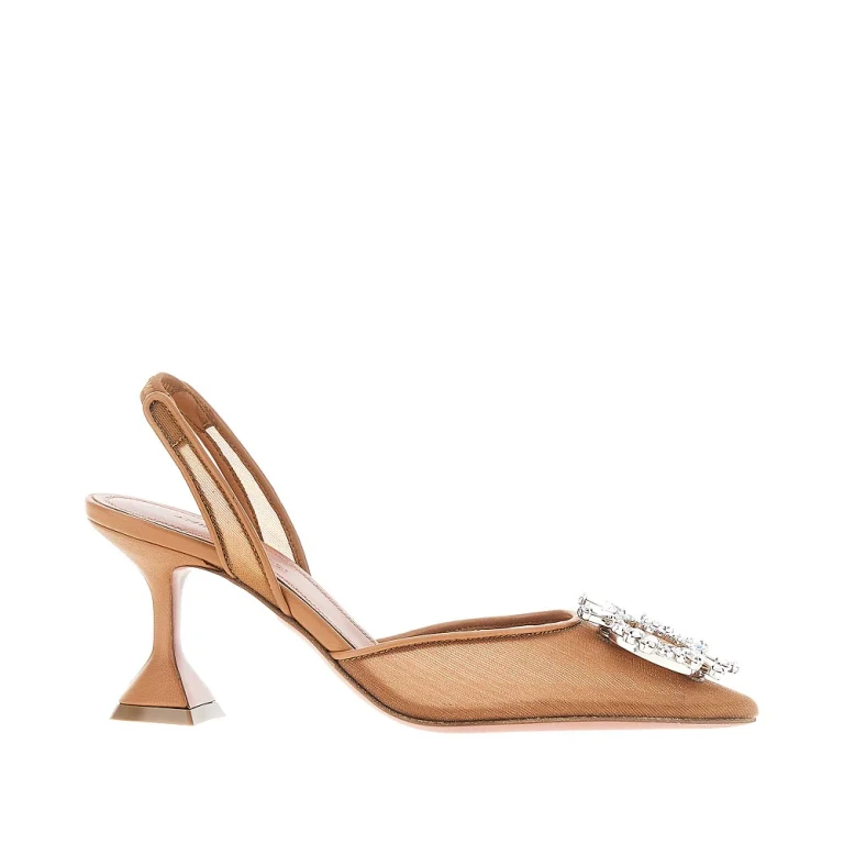 AMINA MUADDI 'Begum Sling' Mesh Slingback Pumps