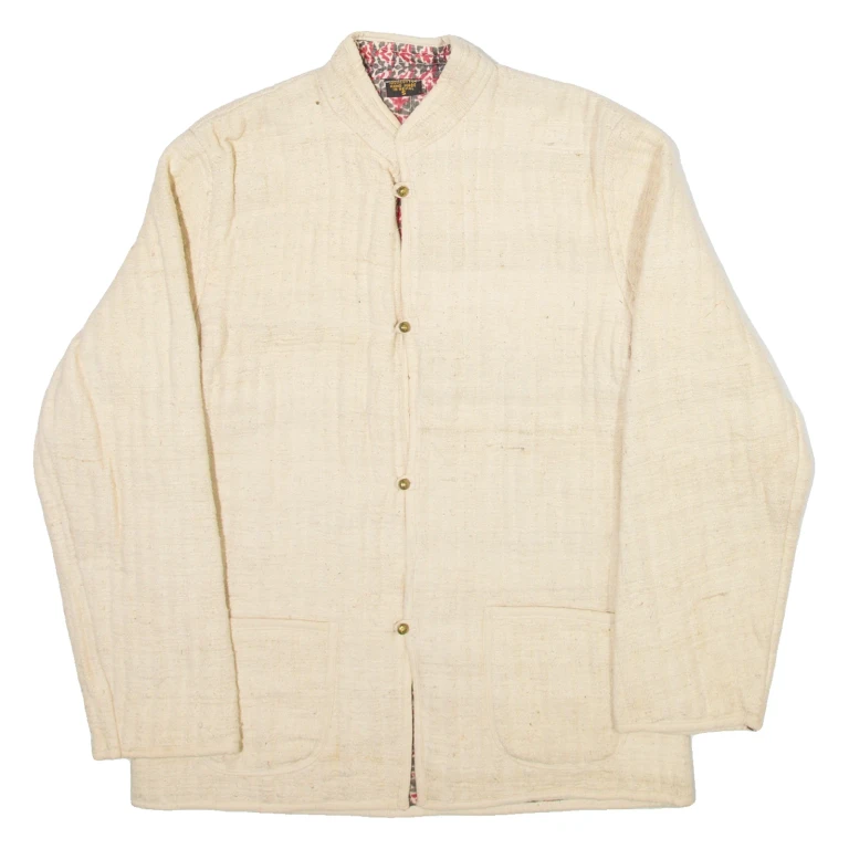Handmade Womens Jacket Beige S