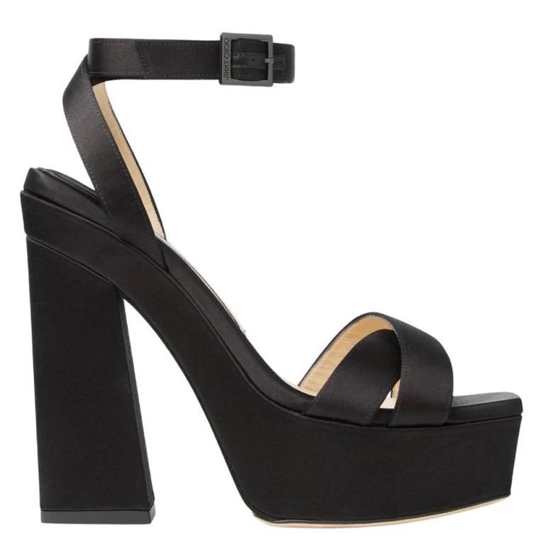 Gaia 140 Satin Platform Sandals