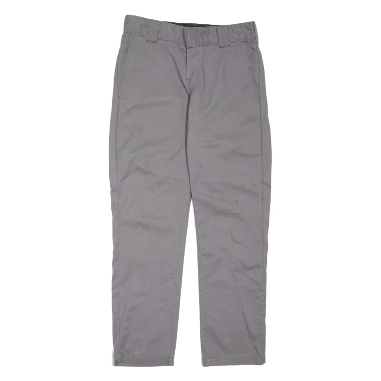 DICKIES Mens Trousers Grey Regular Straight W29 L30