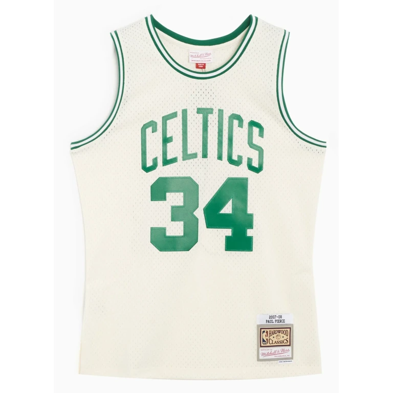 Men's Cream Team Color Swingman Jersey Celtics 2007 Paul Pierce Jerseys