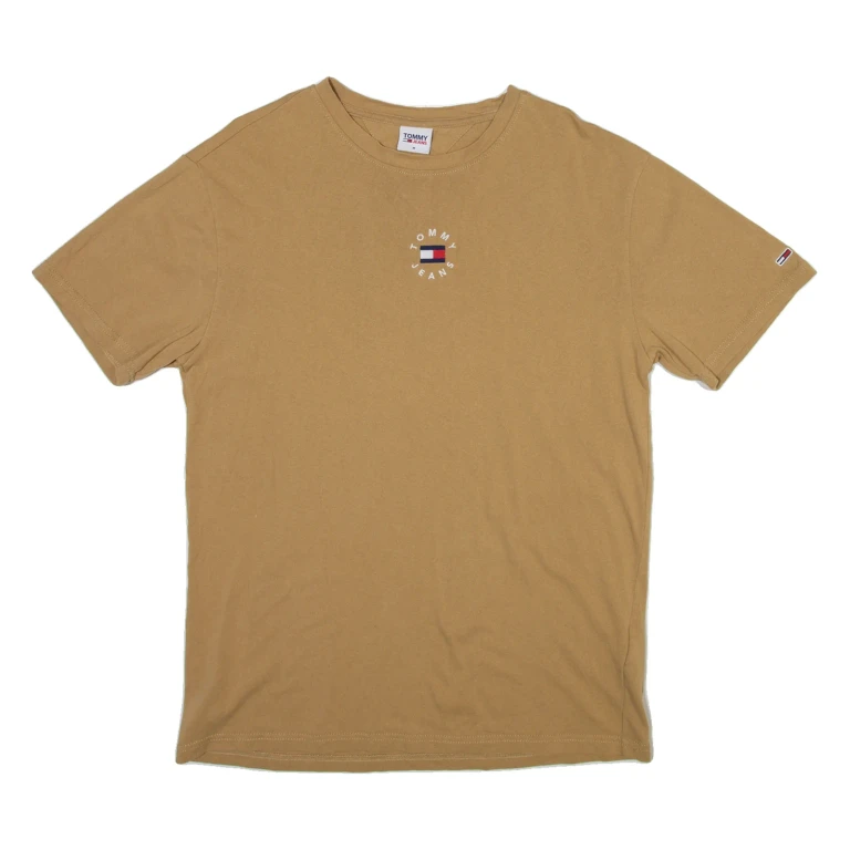 TOMMY HILFIGER Mens T-Shirt Brown M