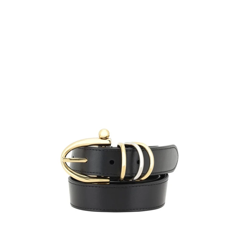 Chloé Black Calf Leather Bos Taurus Regular Belt - Women