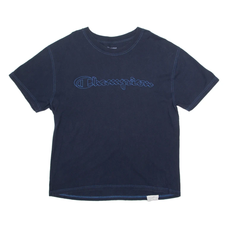 CHAMPION Mens T-Shirt Blue XL