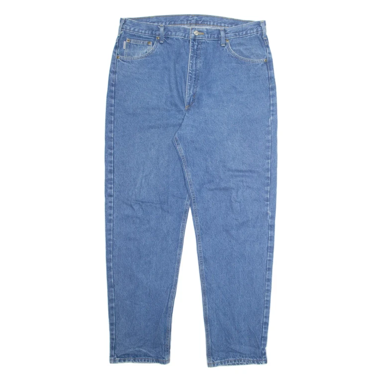 CARHARTT Mens Jeans Blue Regular Straight W40 L34