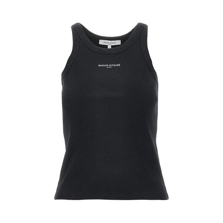 Débardeur côtelé à logo Maison Kitsuné pour femme XS