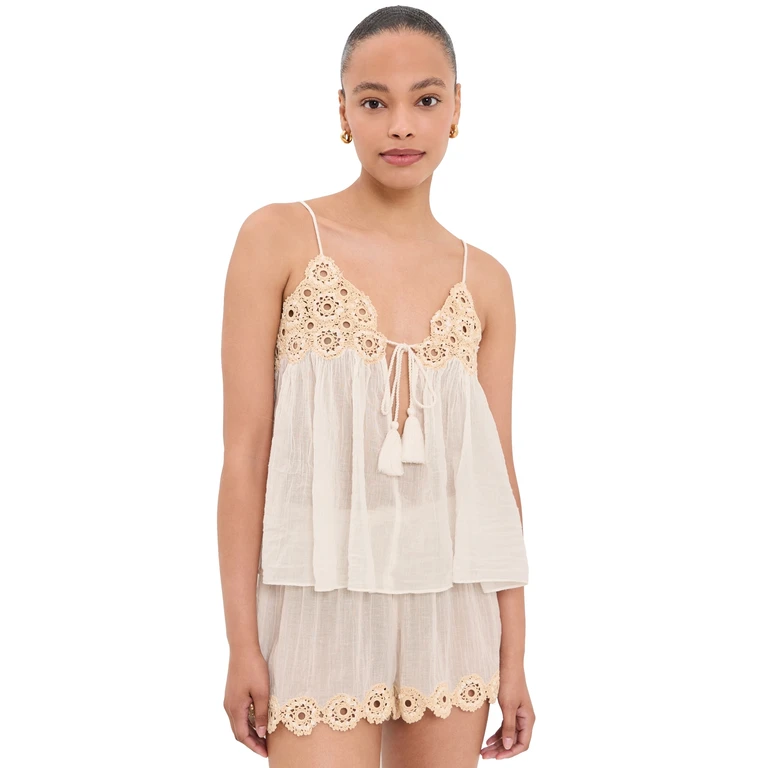 Ulla Johnson Alessia Coverup Top Creme L