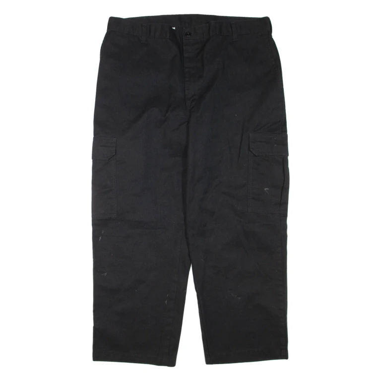 DICKIES Cargo Mens Trousers Black Regular Straight W38 L27