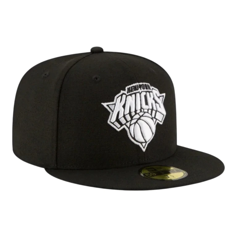 59fifty New York Knicks Black White Fitted Hat