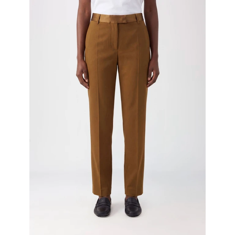 Tailored Skinny Trousers in Cotton and Silk (CC891CO030817)
