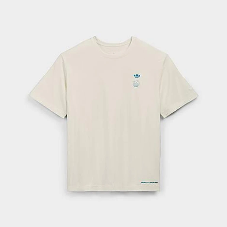 Men's Originals x Bad Bunny DTmF Sao Paulo Graphic Oversized Heavyweight T-Shirt in Cream White Size: Small