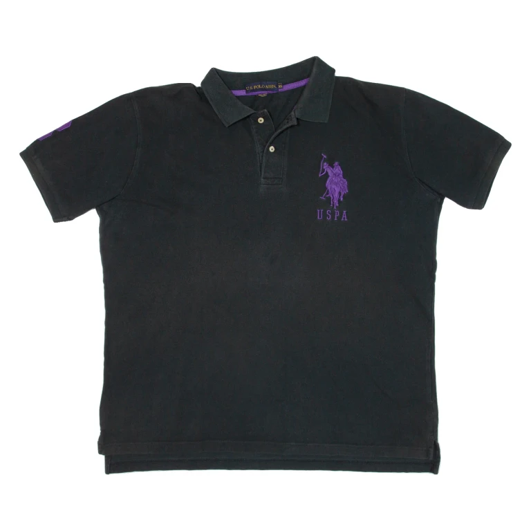 U.S. POLO ASSN Mens Polo Shirt Black XL