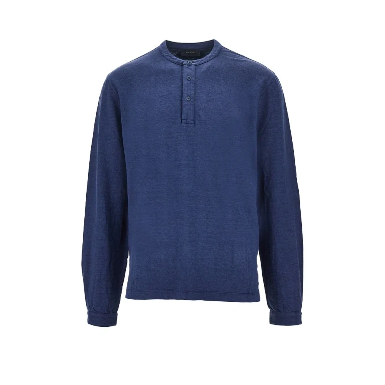 SEASE 'Henley Deck' linen jersey T-shirt Man S
