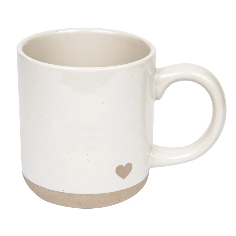 Heart 14 oz Stoneware Coffee Mug