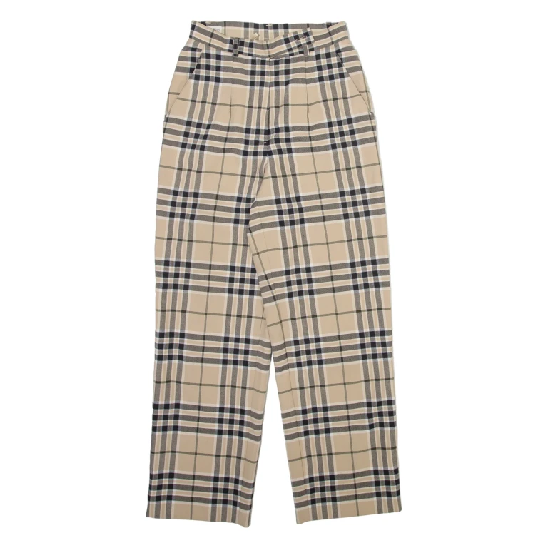ALBERTO FABIANI Womens Trousers Beige Regular Straight Wool W24 L27