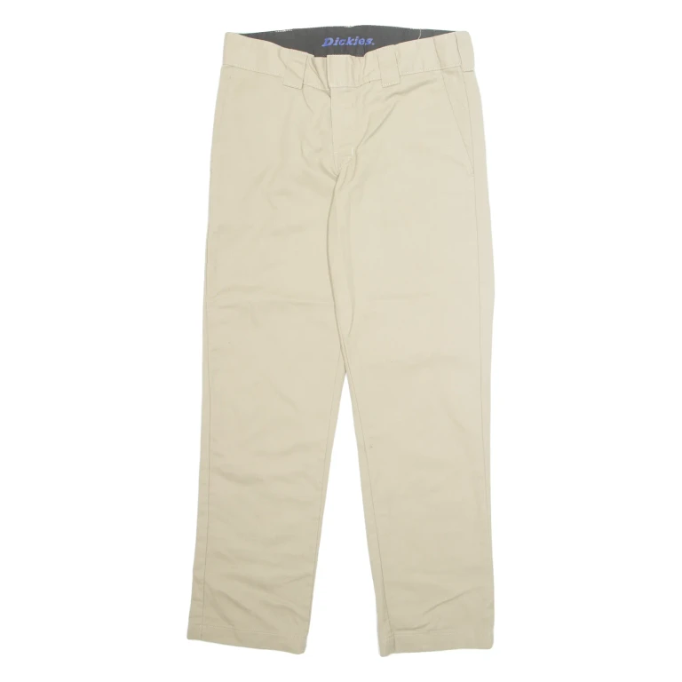 DICKIES Chino Workwear Mens Trousers Beige Slim Tapered W30 L28