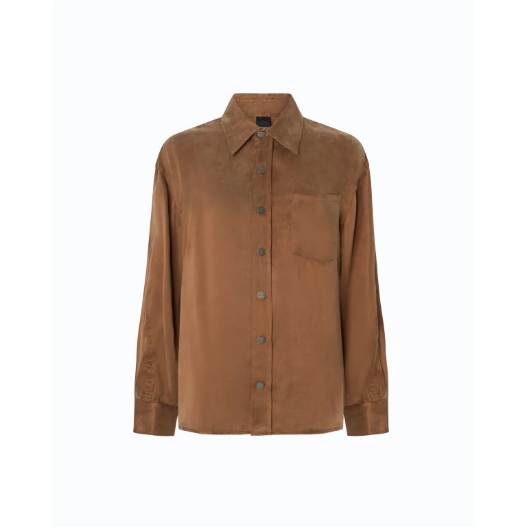 Chemise en sergé peau de pêche - 36