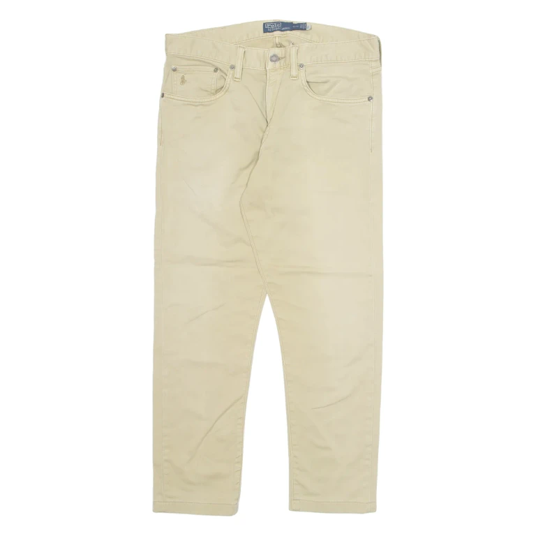 POLO SPORT RALPH LAUREN Mens Trousers Beige Regular Tapered W30 L25