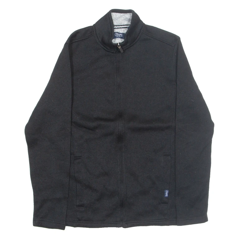 CHAPS Mens Fleece Jacket Black M