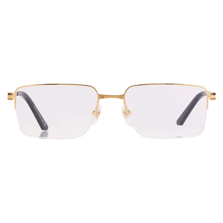 Cartier Santos de Cartier Demo Rectangular Mens Eyeglasses CT0554O 001 56