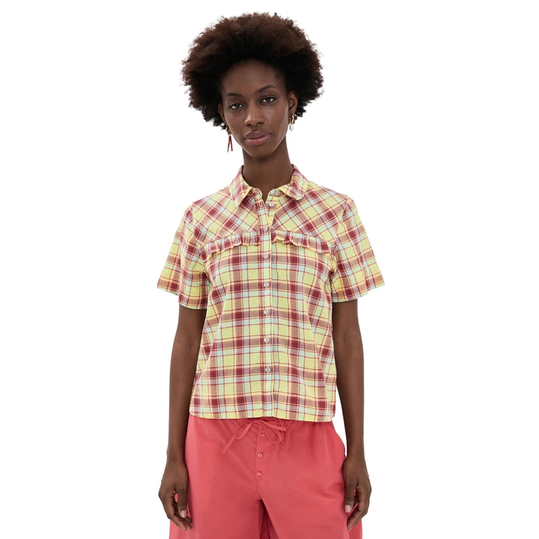 Damson Madder Check Shirt Celery 12