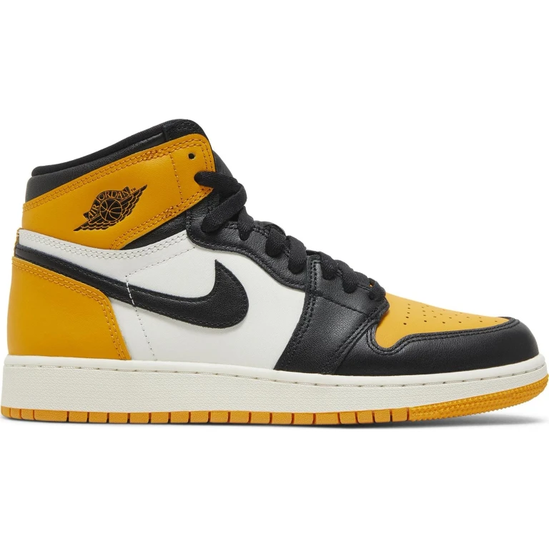 Grade School Retro 1 High Og 'Taxi Gs' Sneakers