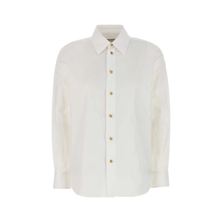 Bottega Veneta 838420v2h20 9000 White Exterior: Cotton Camicie