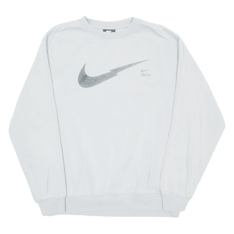 NIKE Womens Sweatshirt Grey Crew Neck M