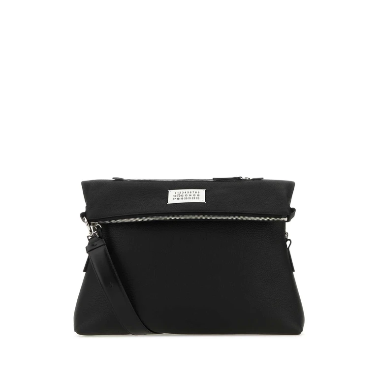 Black Leather Crossbody Bag Borse A Tracolla - Men