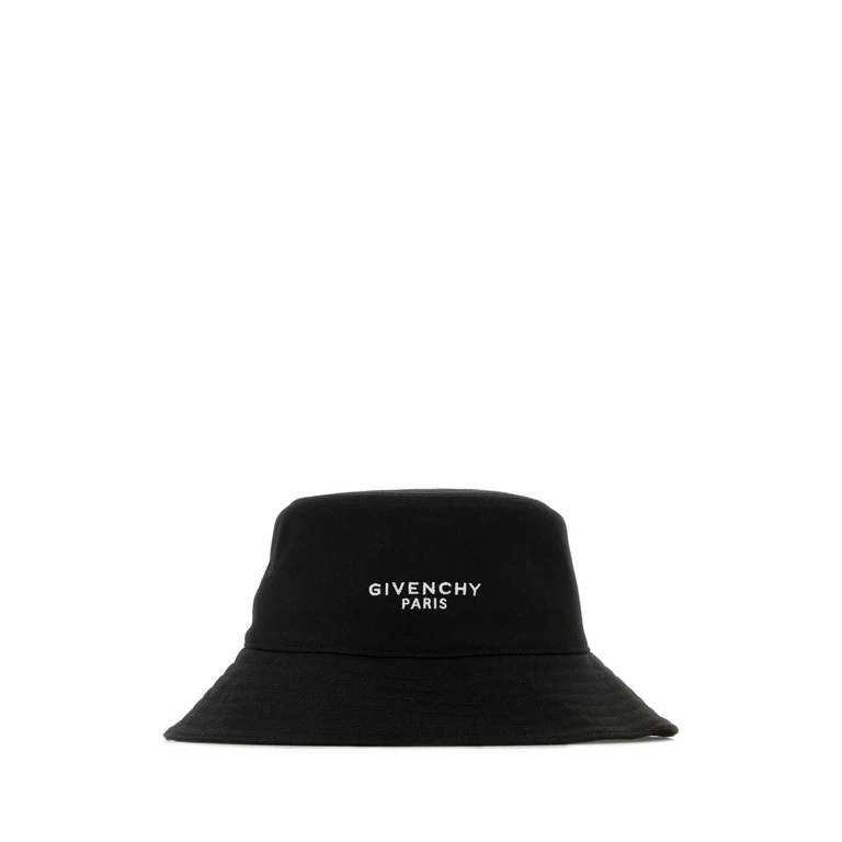 Givenchy Black Cotton Blend Bucket Hat Cappelli - Men