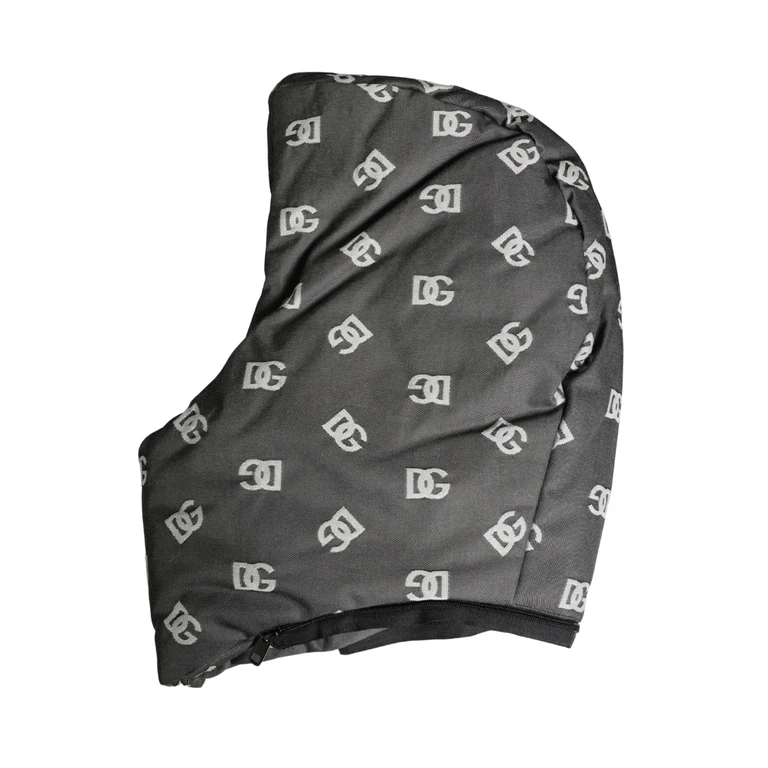 Dolce & Gabbana Black Logo Print Whole Head Wrap Capello Hat Polyester - Men