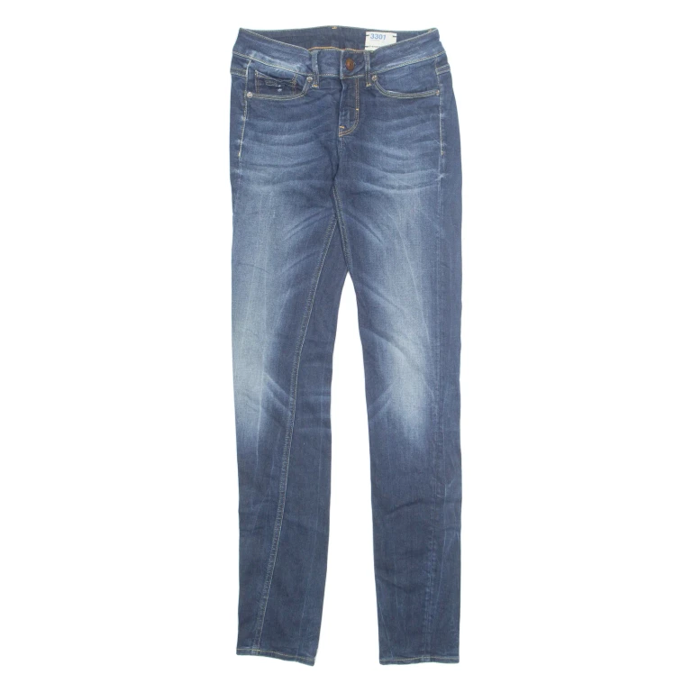 G-STAR RAW Mens Jeans Blue Regular Tapered Stone Wash W25 L32