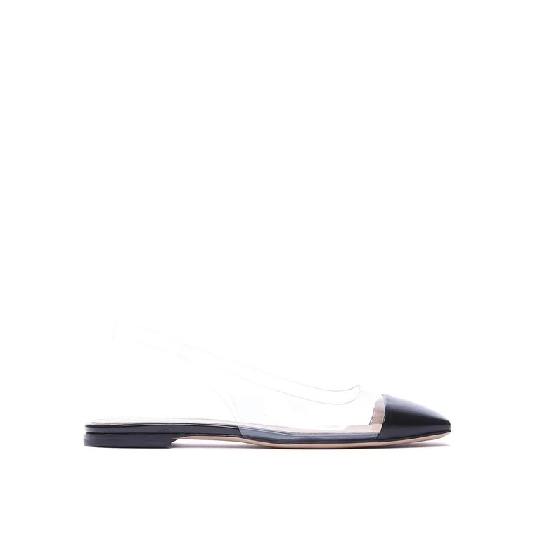 Black Plexiglass Slides Shoe - Women