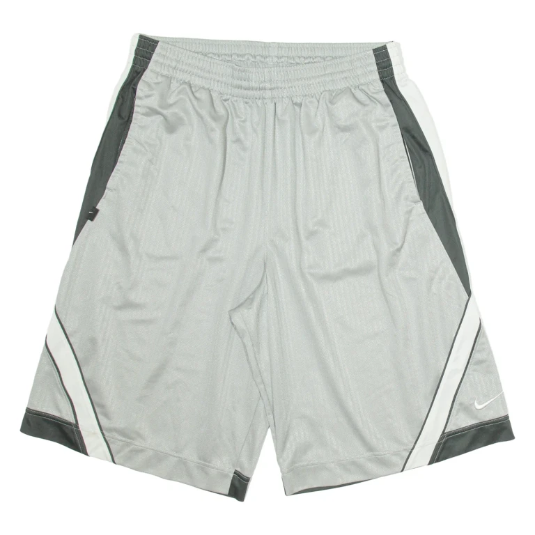 NIKE Mens Sports Shorts Grey L W32