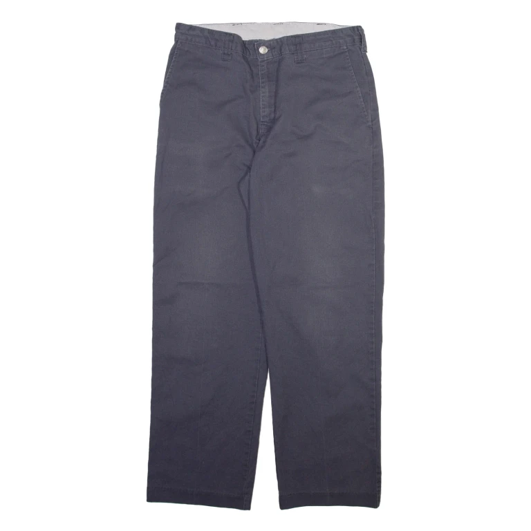 DICKIES Mens Trousers Grey Regular Straight W32 L30