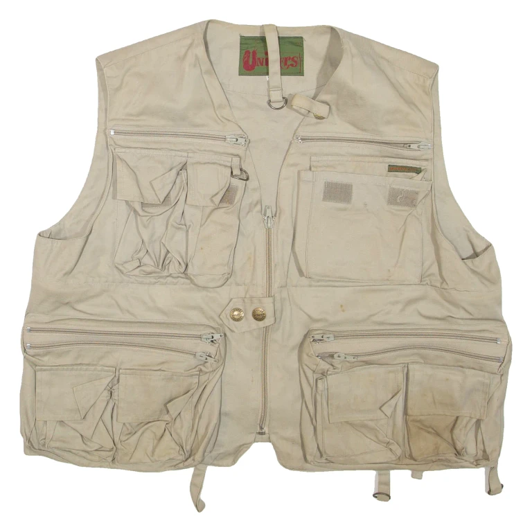 UNIVERS Utility Mens Gilet Beige XL