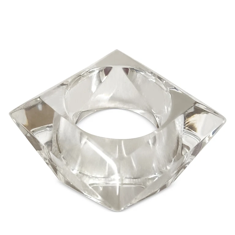 Acrylic Facet Napkin Ring - Exclusive