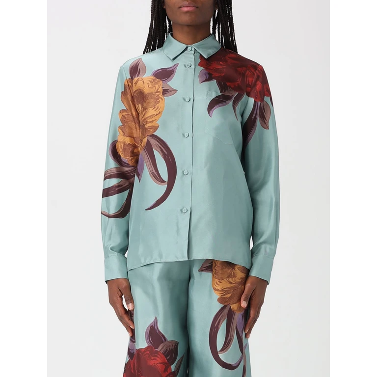 LA DOUBLEJ Shirt Woman color Blue (SHI0040SIL001PEO06BU01)