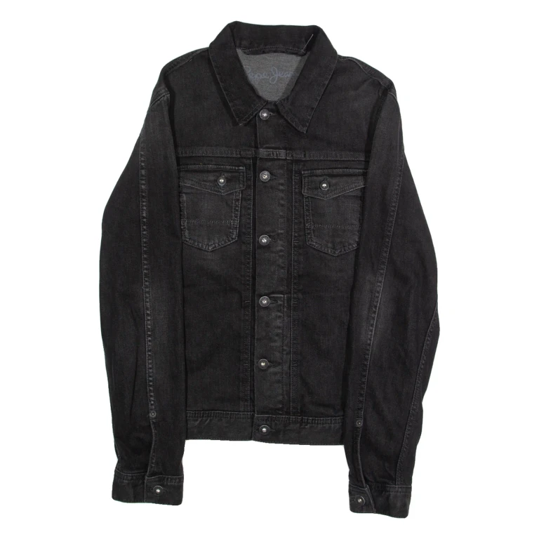 PEPE JEANS Womens Denim Jacket Black M