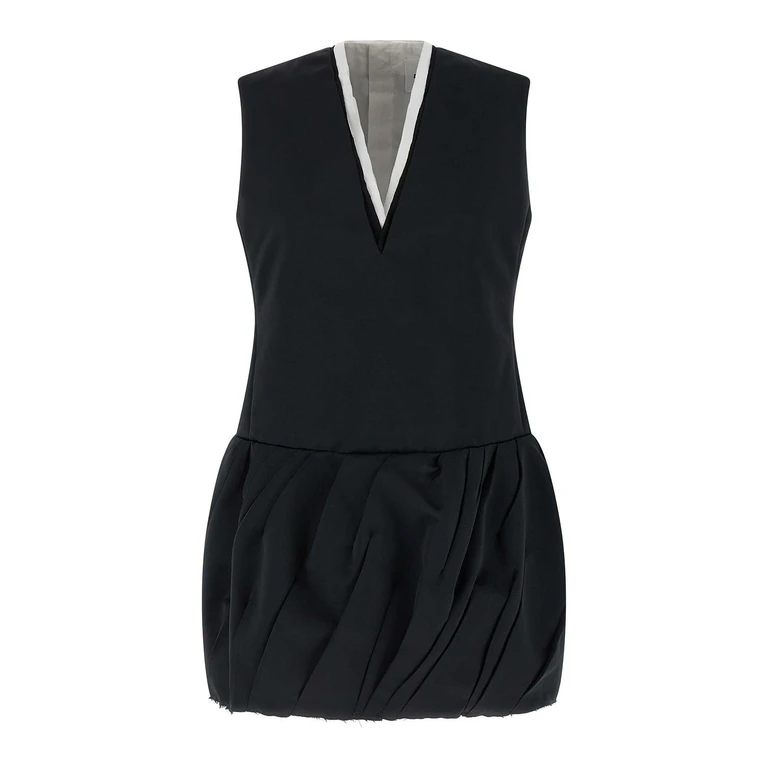 Jil Sander Robe Au Genou - Noir
