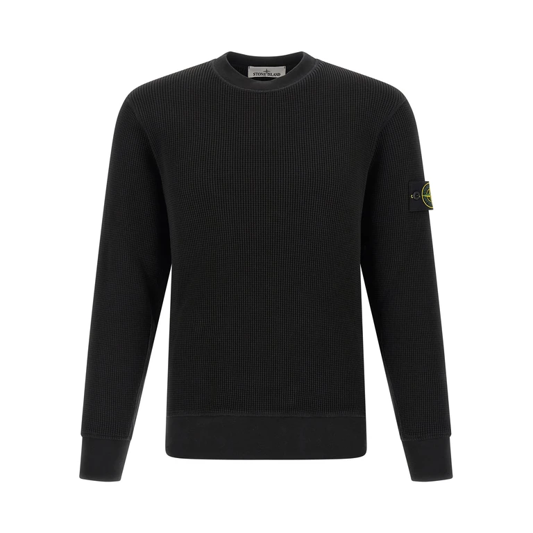 Stone Island Black Cotton Sweatshirt Clothing - Men