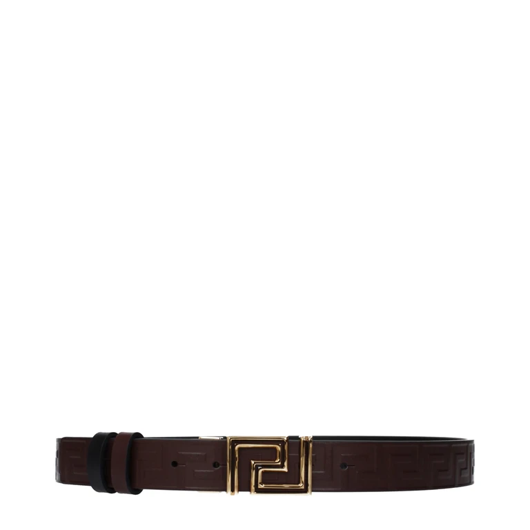 Brown Leather Regular Belt - Women