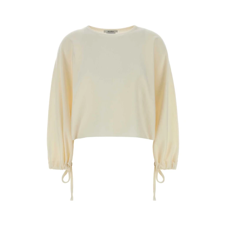 Max Mara 2521366101600 001 Bianco Exterior: Virgin Wool Maglieria