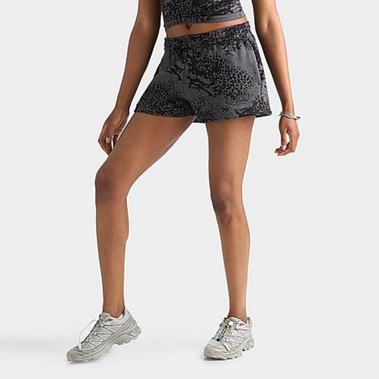 Women's Clova Mini Shorts in Black Leopard Size: XS