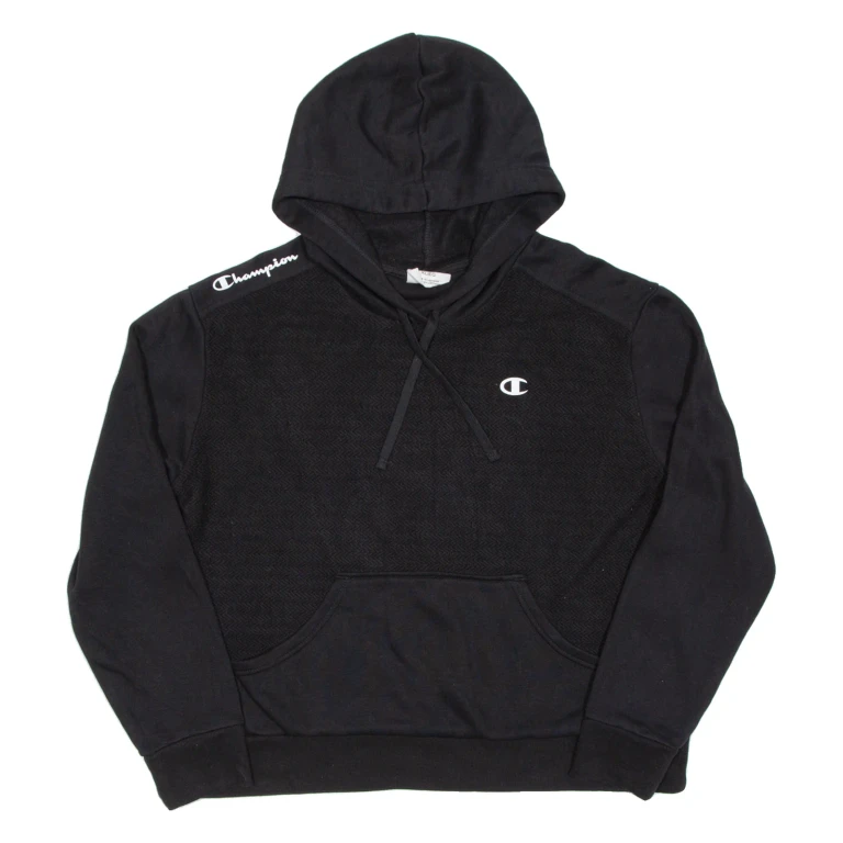 CHAMPION Womens Black Hoodie XL