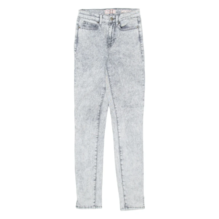 GUESS Mens Jeans Grey Regular Skinny Acid Wash W22 L28