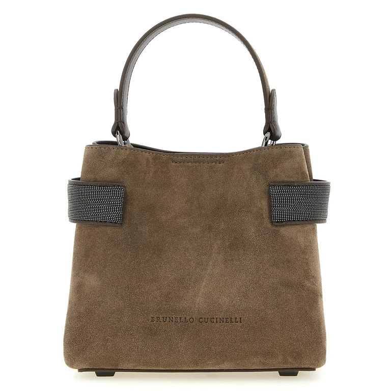 Brunello Cucinelli Brown Calfskin Handbag Bag - Women (BR335317BM)